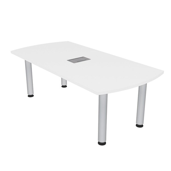 33.5 in W, 69.5 in L, 29 in H, Engineered Wood Top, White